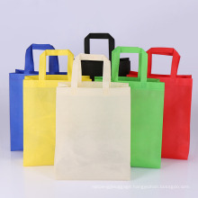 Different Color Eco Non-Woven Shopping Bag Pouch Tote Handbag Custom Folding Shopping Bags